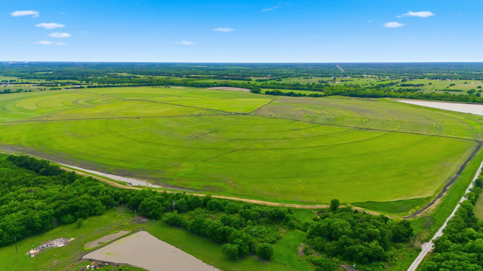 Aerial of the production pasture