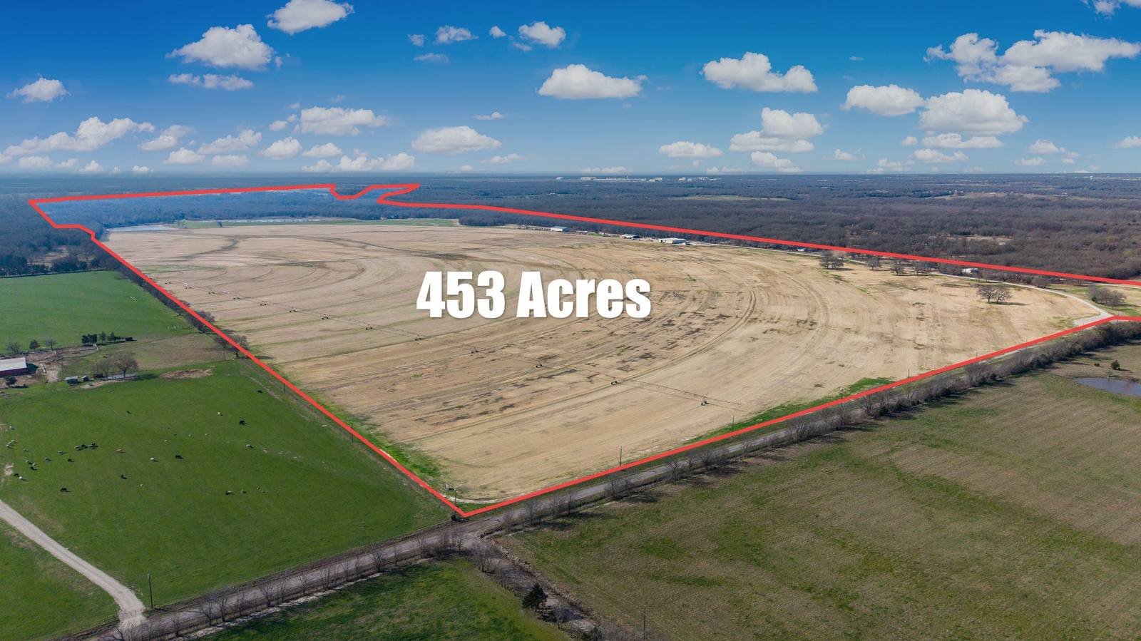 Parcel map of the primary 453-acre production site